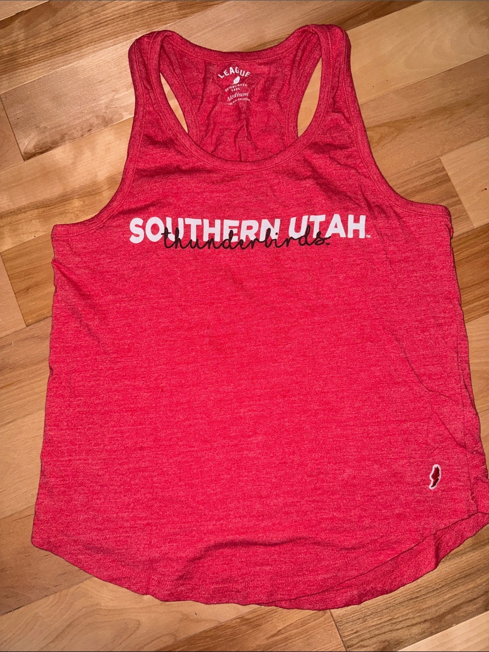League Red Southern Utah Thunderbirds Tank S EUC